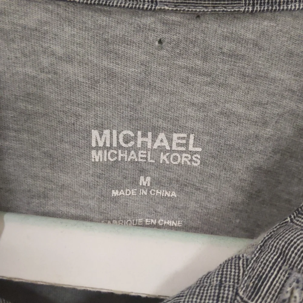 Michael Kors Mens Gray Cotton Polo Short Sleeve Golf Shirt Size Med Classic Fit